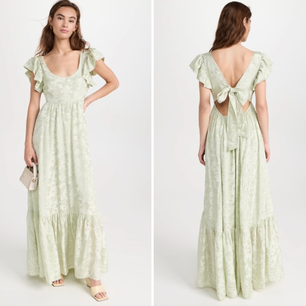 by TiMo Jacquard Open Back Dress - size XS